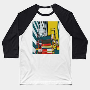 London construction illustration Baseball T-Shirt